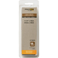 Pro-Fit 1-1/4 In. 18 Gauge Electro Galvanized Brad Nail (1000 Ct.)