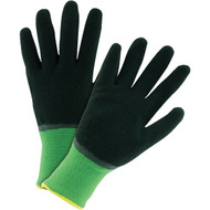 West Chester Protective Gear John Deere Men's Large Latex-Dipped Knit Winter Glove