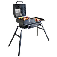 Blackstone Tailgater 2-Burner Black 37 000-BTU LP Gas Griddle with Grill Box