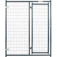 Tarter 5 Ft. W. x 6 Ft. H. Black Steel & Mesh Wire Outdoor Dog Kennel Gate