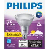 Philips 75W Equivalent Bright White PAR30 Long Neck Medium LED Floodlight Light Bulb