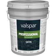 Valspar Professional 100% Acrylic Satin Exterior House Paint  Light Base  5 Gal.