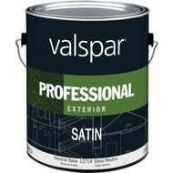 Valspar Professional 100% Acrylic Satin Exterior House Paint  Neutral Base  1 Gal.