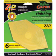 Gator 220G Zip Hand Sander Refill (6 Count)