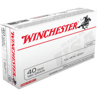 Winchester .40 Smith & Wesson 180 Grain FMJ Centerfire Ammunition Cartridges