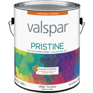 Valspar Pristine 100% Acrylic Paint & Primer Semi-Gloss Interior Wall Paint  Tint Base  1 Gal.
