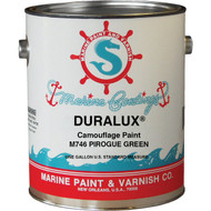 DURALUX Flat Marine Paint  Camouflage Pirogue Green  1 Gal.