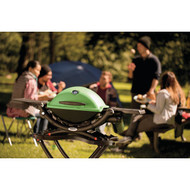 Weber Q 1200 1-Burner Green 8 500-BTU LP Gas Grill