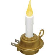Xodus Plastic LED Plug-In Electric Candle Night Light  Brass