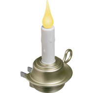 Xodus Plastic LED Plug-In Electric Candle Night Light  Pewter