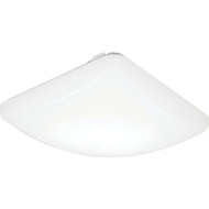 Lithonia 12 In. White Square LED Flush Mount Light Fixture