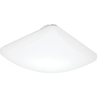 Lithonia 15 In. White Square LED Flush Mount Light Fixture