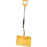 Rugg Back-Saver 20 In. Poly Snow Shovel & Pusher with Steel Wear Strip and 42 In. Lite-Wate Aluminum Handle