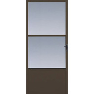 Larson Comfort-Bilt 32 In. W x 81 In. H x 1 In. Thick Brown Self-Storing Aluminum Storm Door