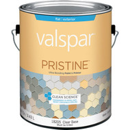 Valspar Pristine 100% Acrylic Paint & Primer Flat Exterior House Paint  Clear Base  1 Gal.