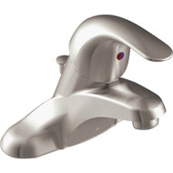 Moen Adler 1-Handle Lever Centerset Bathroom Faucet with Pop-Up  Spot Resist Brushed Nickel