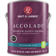 Pratt & Lambert Accolade Premium 100% Acrylic Paint & Primer Flat Interior Wall Paint  Deep Base  1 Gal.