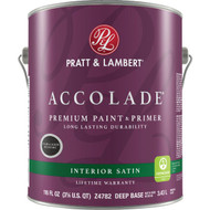 Pratt & Lambert Accolade Premium 100% Acrylic Paint & Primer Satin Interior Wall Paint  Deep Base  1 Gal.