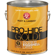 Pratt & Lambert Pro-Hide Gold Ultra Latex Eggshell Interior Wall Paint  Bright White Base  1 Gal.