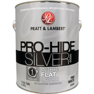 Pratt & Lambert Pro-Hide Silver 5000 Latex Flat Interior Wall Paint  Pro White  1 Gal.