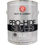 Pratt & Lambert Pro-Hide Silver 5000 Latex Flat Interior Wall Paint  Neutral Base  1 Gal.