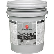 Pratt & Lambert Pro-Hide Silver 5000 Latex Flat Interior Wall Paint  Dover White  5 Gal.