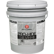 Pratt & Lambert Pro-Hide Silver 5000 Latex Flat Interior Wall Paint  Pro White  5 Gal.