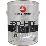 Pratt & Lambert Pro-Hide Silver 5000 Latex Eggshell Interior Wall Paint Pro White  1 Gal.