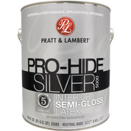 Pratt & Lambert Pro-Hide Silver 5000 Latex Semi-Gloss Interior Wall Paint  Neutral Base  1 Gal.