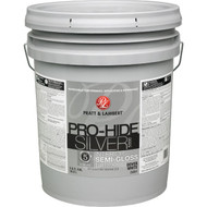 Pratt & Lambert Pro-Hide Silver 5000 Latex Semi-Gloss Interior Wall Paint  Dover White  5 Gal.