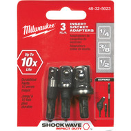 Milwaukee Socket Adapter Set  3 Piece