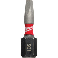 Milwaukee SHOCKWAVE #1 Square Recess 1 In. Insert Impact Screwdriver Bit