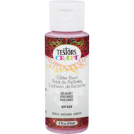 Testors 2 Oz. Acrylic Glitter Craft Paint  Red Rocket