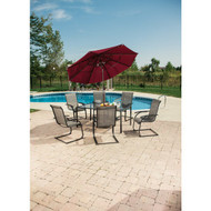 Outdoor Expressions Water Edge 7-Piece Spring Chair Dining Set