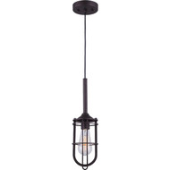Home Impressions 1 Bulb Oil Rubbed Bronze Incandescent Cage Style Pendant Light Fixture