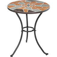 Outdoor Expressions Santorini 3-Piece Bistro Set with Wicker Seats