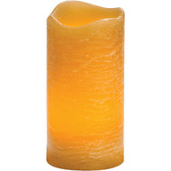 Inglow 6 In. H. x 3 In. Dia. Honey Rustic Wax Pillar Flameless Candle