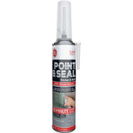 GE Point & Seal Silicone 2+ 7.25 Oz. Clear Kitchen & Bath 100% Silicone Sealant