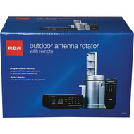 RCA Digital RV & FM Radio Black Box  Silver Rotator Outdoor Antenna