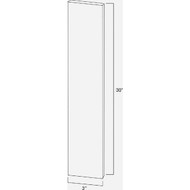 Continental Cabinets 3 In. x 30 In. White Wall/Base Cabinet Filler