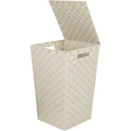Home Impressions 13 In. x 20.5 In. H. Woven Laundry Hamper  Beige