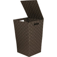 Home Impressions 13 In. x 20.5 In. H. Woven Laundry Hamper  Brown