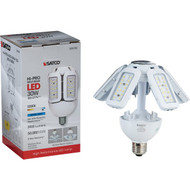 Satco Hi-Pro 30W Clear Corn Cob Medium Base Adjustable Beam LED High-Intensity Light Bulb