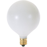 Satco 40W Frosted Candelabra Base G16.5 Incandescent Globe Light Bulb (2-Pack)