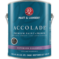 Pratt & Lambert Accolade 100% Acrylic Paint & Primer Eggshell Exterior House Paint  Deep Base  1 Gal.