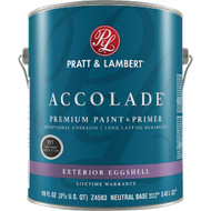Pratt & Lambert Accolade 100% Acrylic Paint & Primer Eggshell Exterior House Paint  Neutral Base  1 Gal.