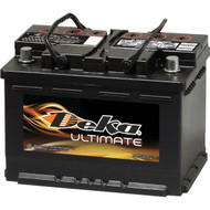 Deka Ultimate 12-Volt 730 CCA Automotive Battery  Top Post Right Front Positive Terminal