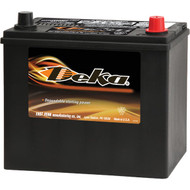 Deka Premium 12-Volt 450 CCA Automotive Battery  Top Post Right Front Positive Terminal