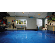 Rust-Oleum RockSolid Metallic Floor Coating Kit  Blue  70 Oz.