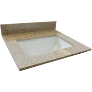 Design House 61 In. W x 22 In. D Golden Sand Granite Vanity Top with Rectangular Bowl